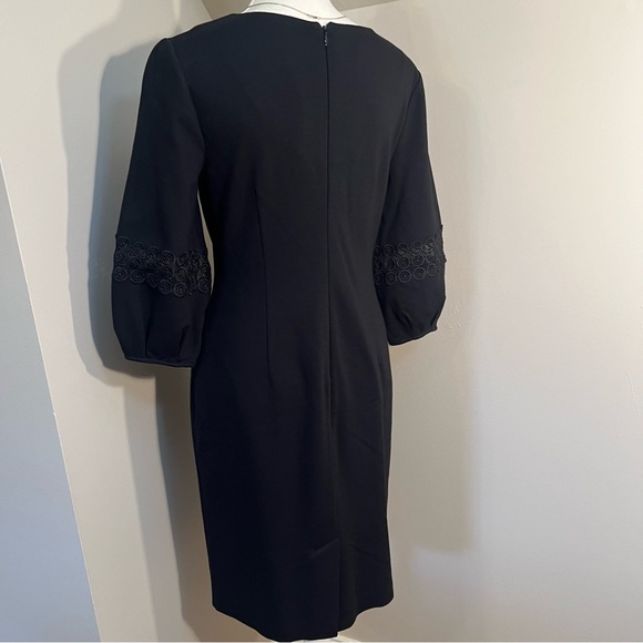 Talbots Lace Inset Sleeve Dress 4 - Picture 4 of 4